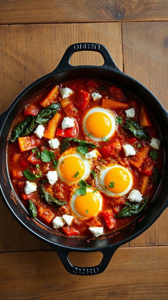 15 minute shakshuka canned tomatoes