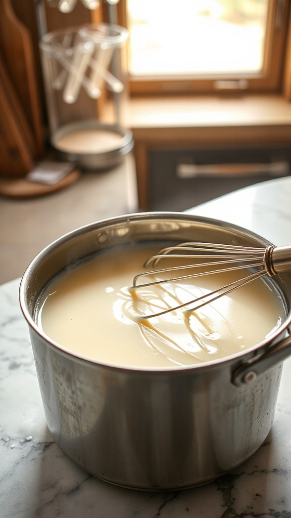 addressing custard thickening issues