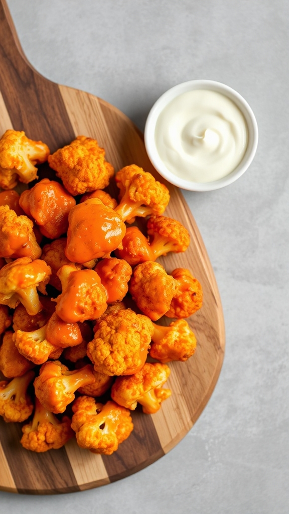 air fryer buffalo cauliflower