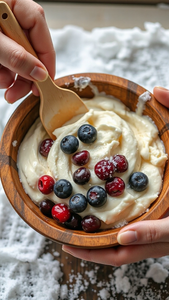 alaskan berry snow treat