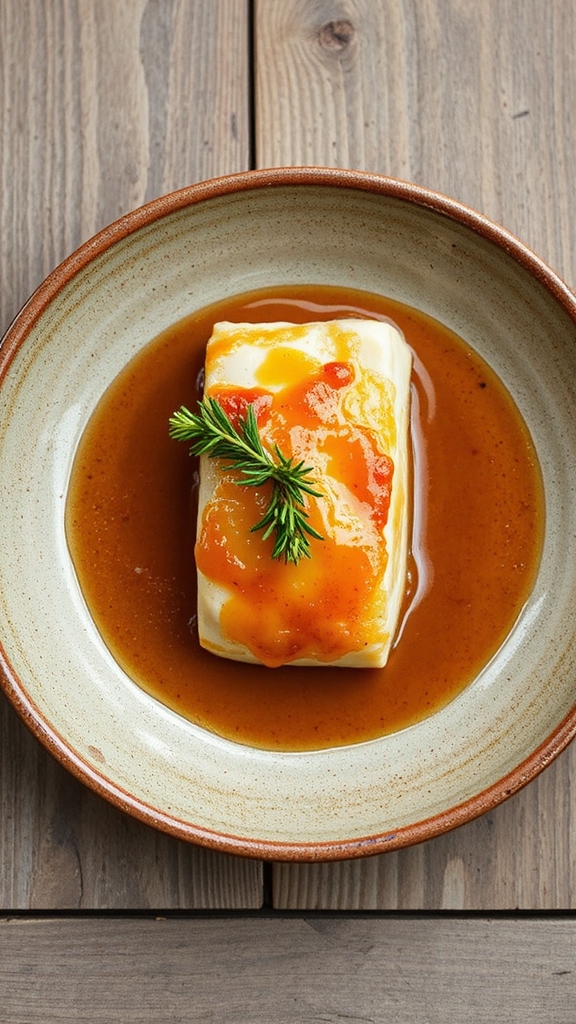 alaskan fireweed glazed halibut