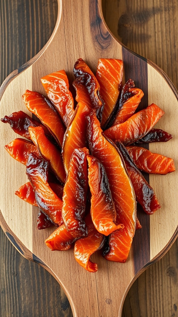 alaskan sweet salted salmon jerky