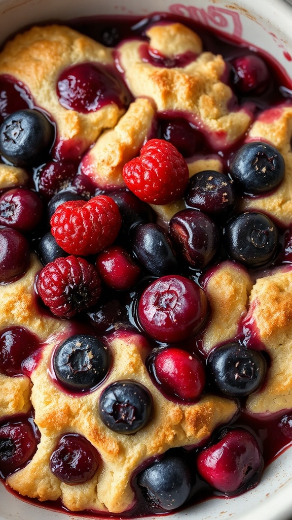 alaskan wild berry cobbler