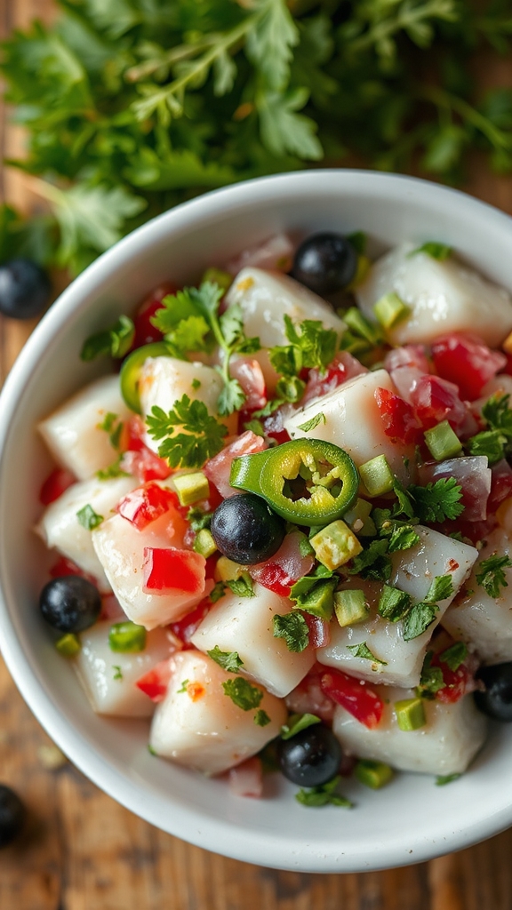alaskan wild ceviche twist
