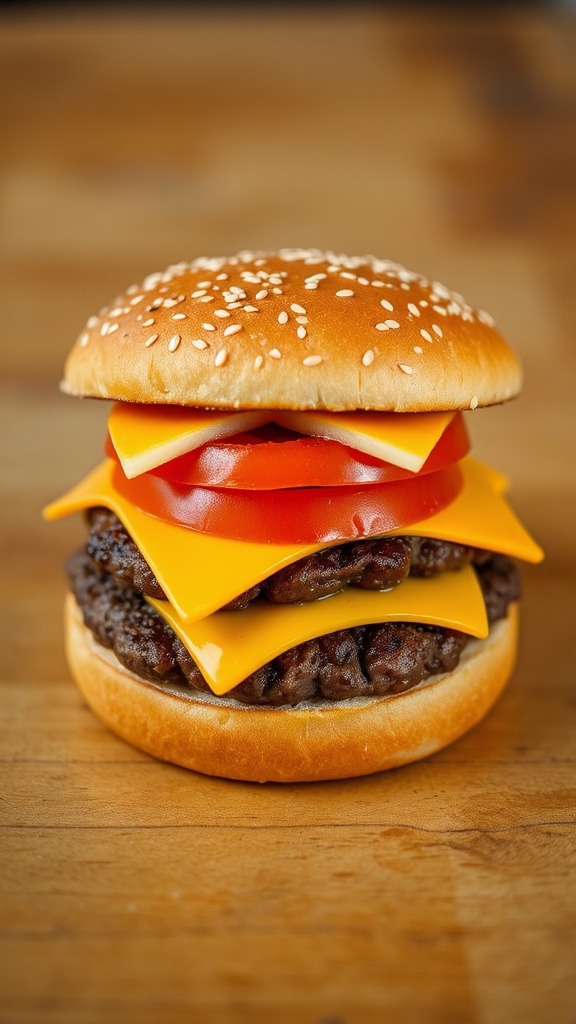 american cheeseburger ingredient essentials