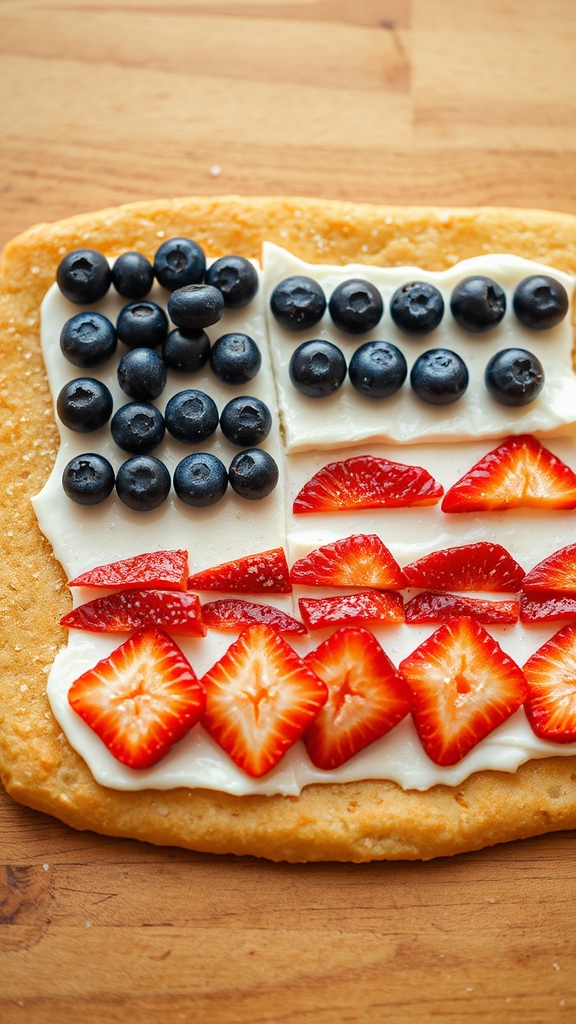 american flag berry flatbread