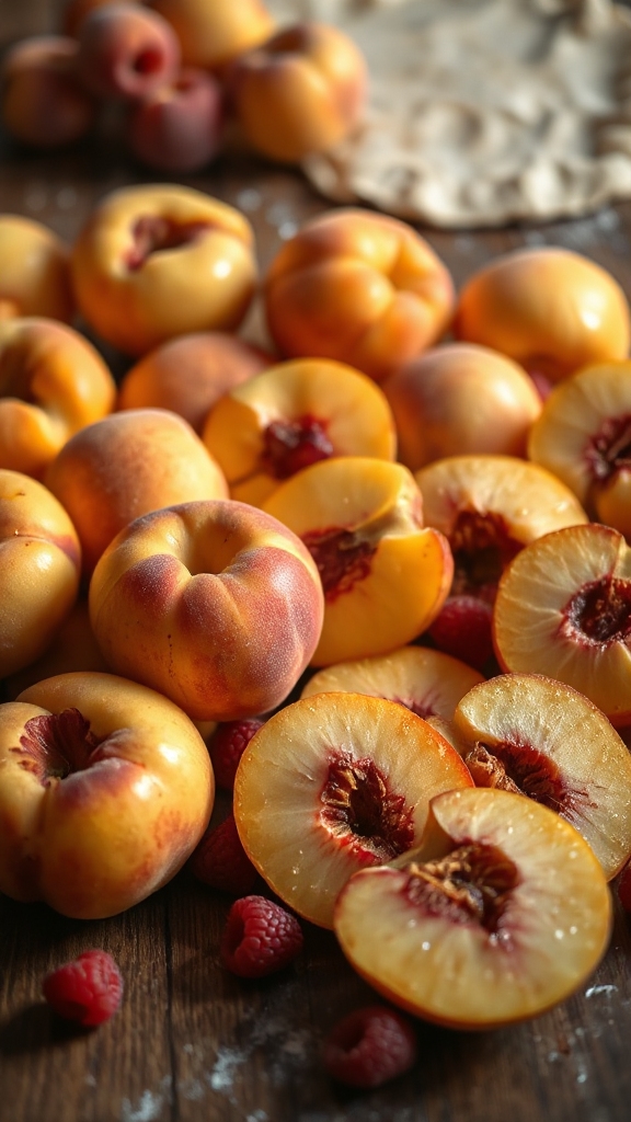ancient and modern peaches