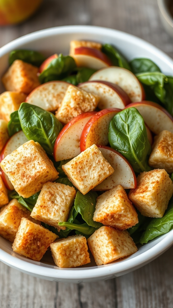 apple cinnamon protein salad