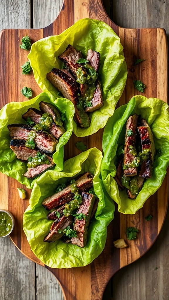 arizona chimichurri steak wraps
