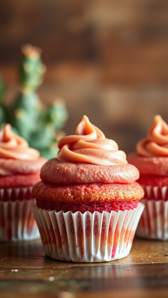 arizona prickly pear cupcakes