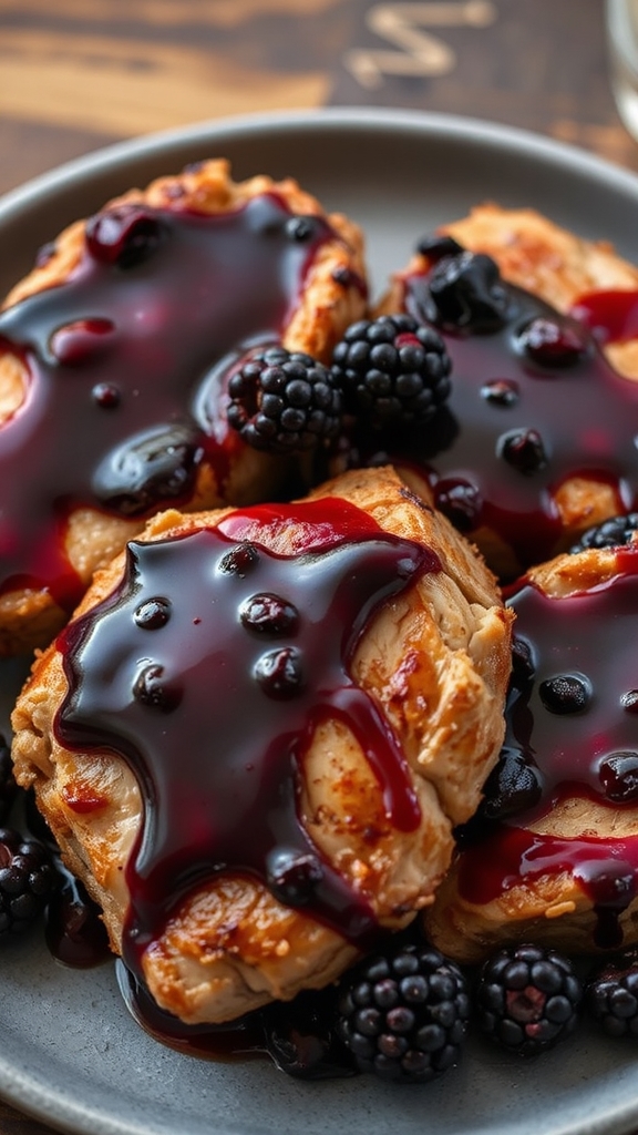 arkansas blackberry glazed pork