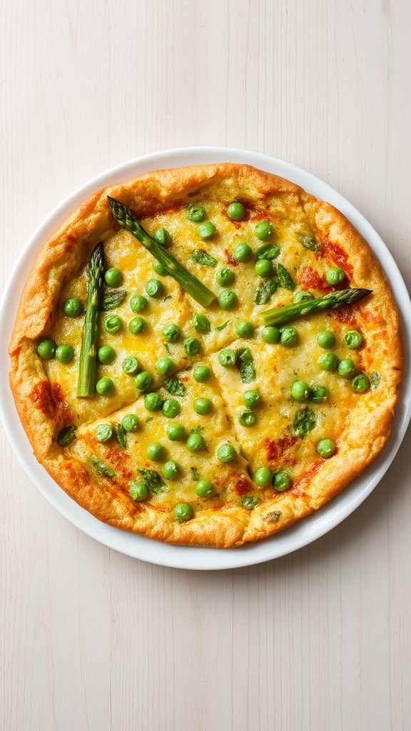 asparagus and pea frittata