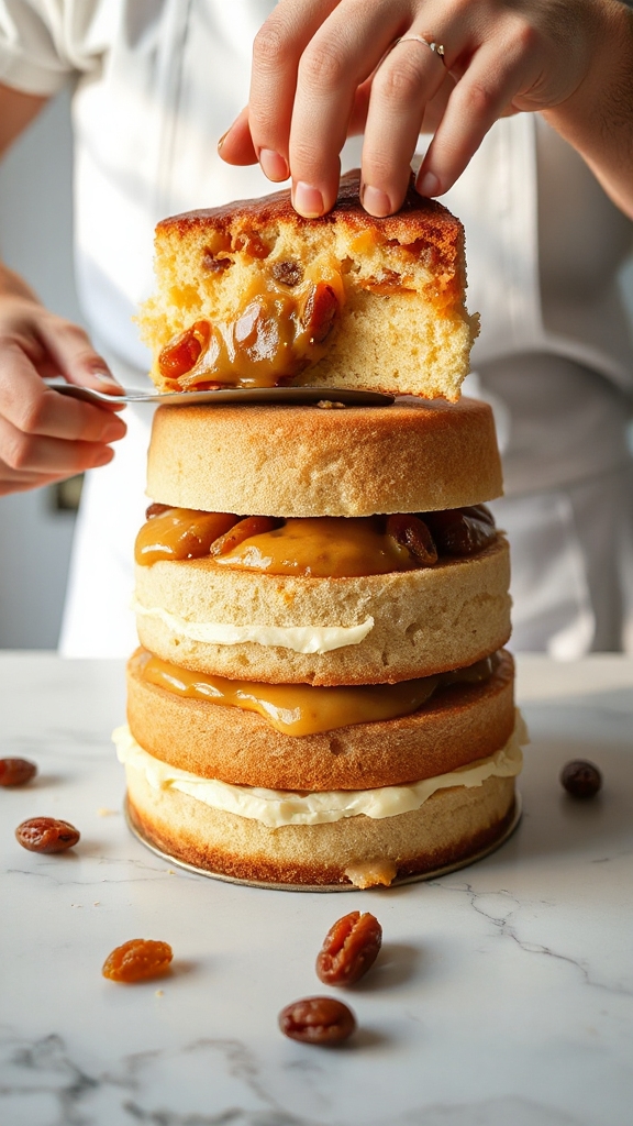 assemble bourbon infused layers