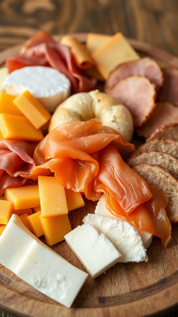 assemble breakfast charcuterie board