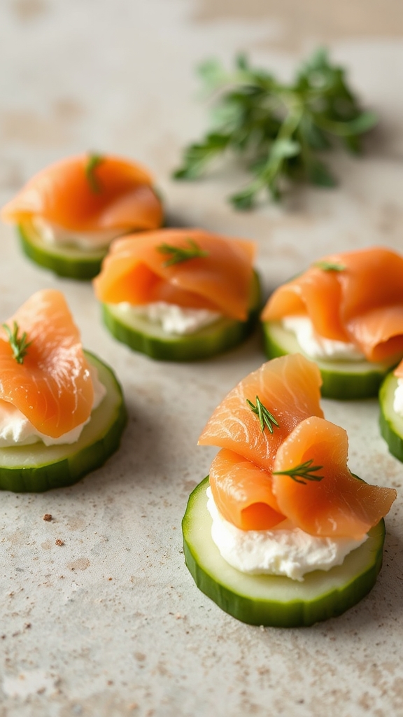 assemble smoked salmon canap s