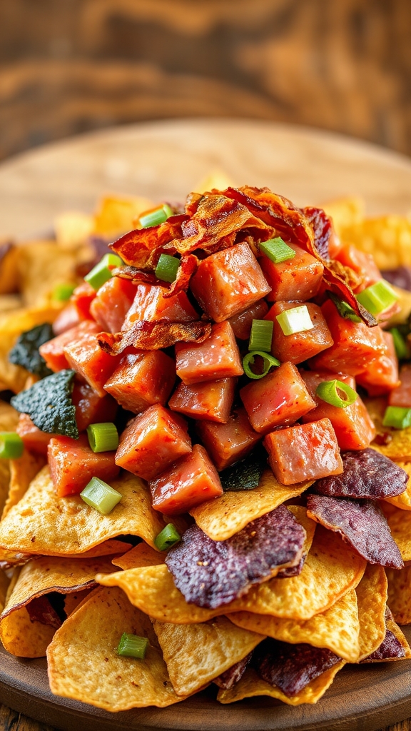 assemble taro tuna platter