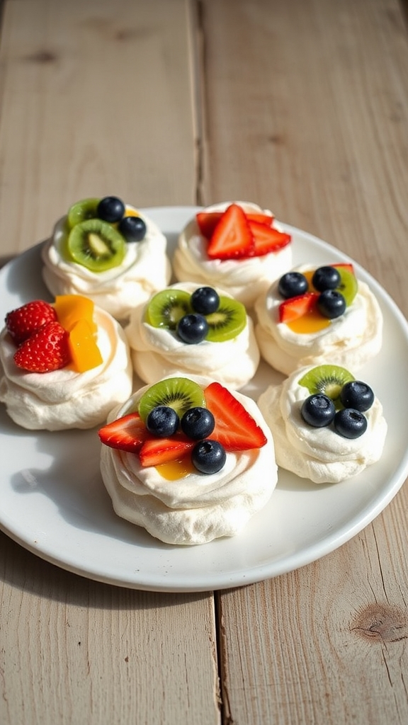 australian inspired mini pavlovas