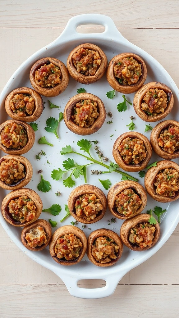 authentic louisiana boudin mushrooms