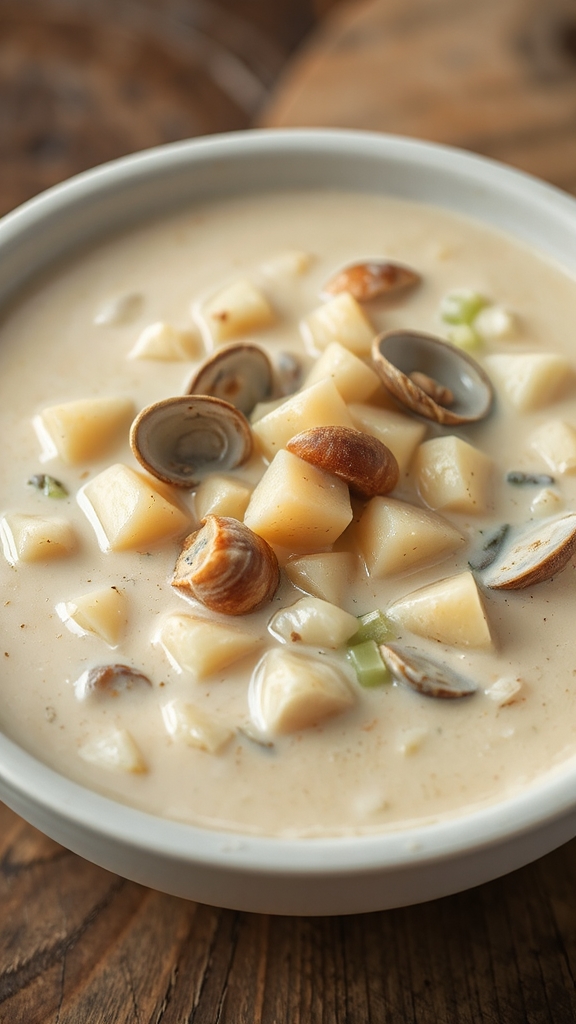 authentic new england clam chowder