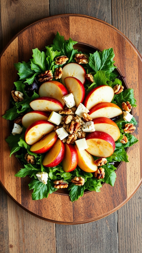autumn apple walnut salad
