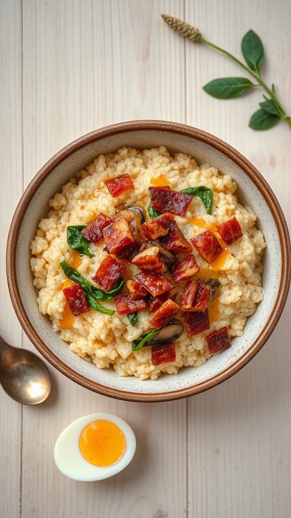 bacon maple breakfast risotto