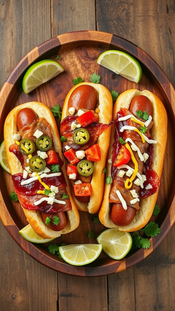 bacon wrapped jalape o sonoran hotdogs