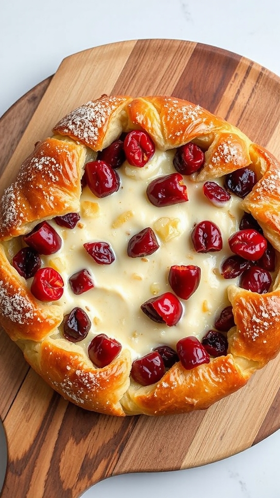 baked brie cranberry danish