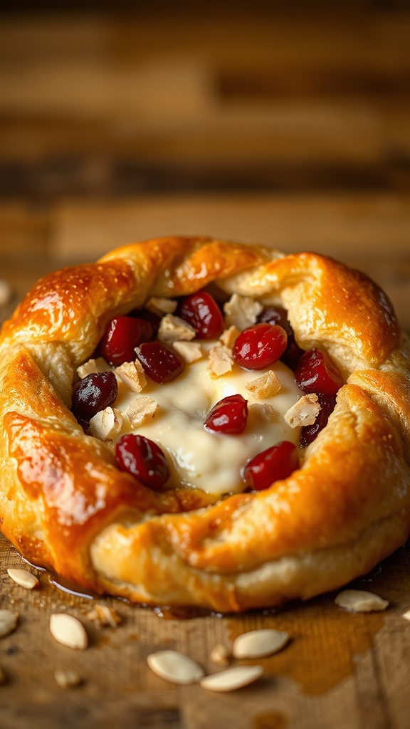 baked brie cranberry danish