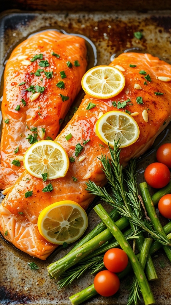 baked garlic dill salmon