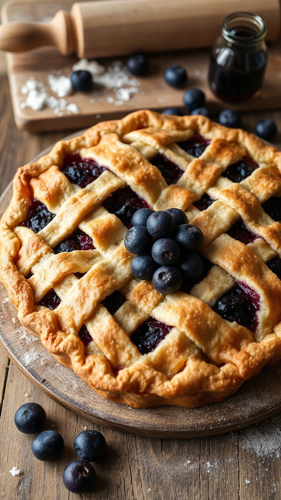 baked juneberry tart delight