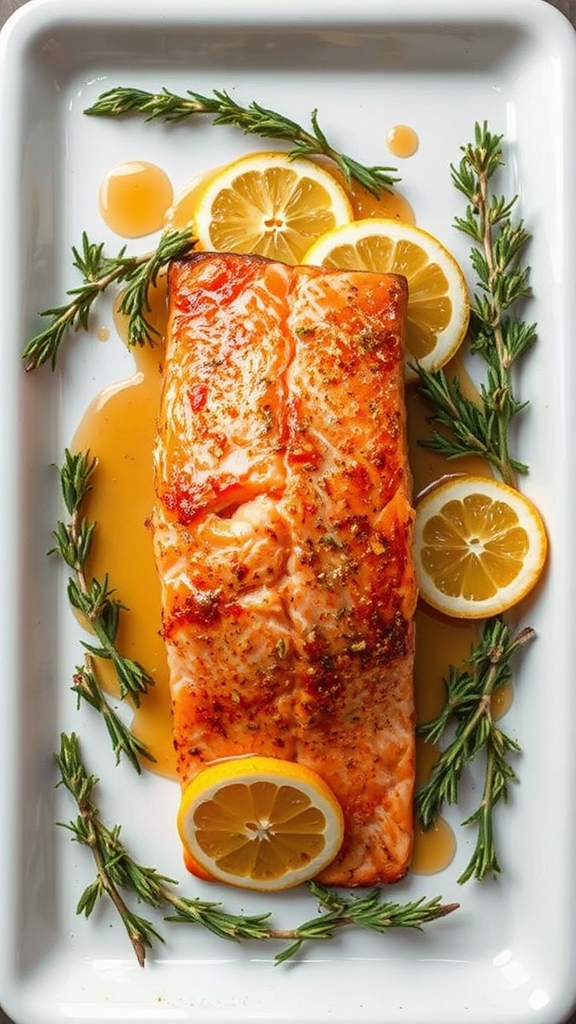 baked wild sockeye salmon