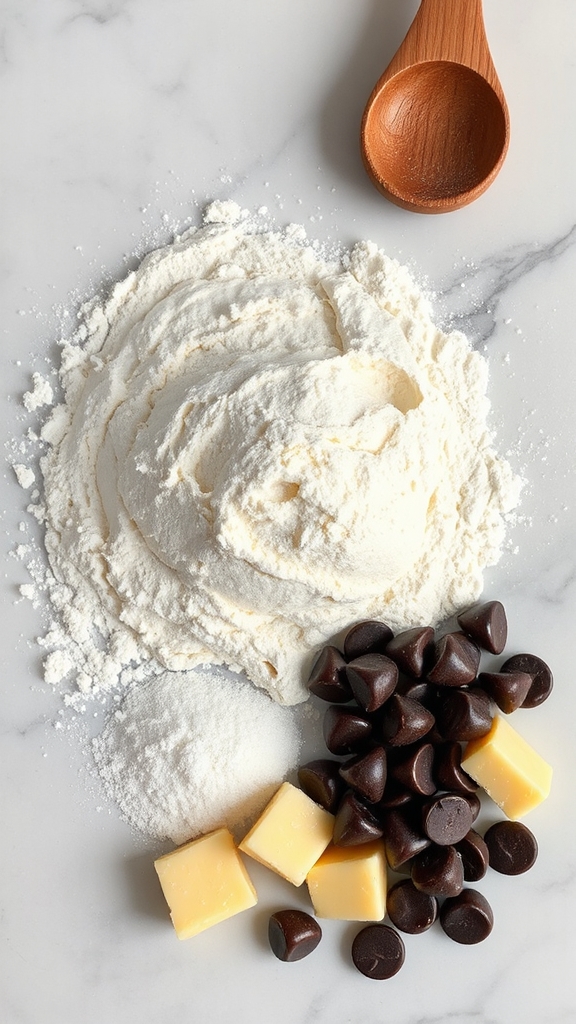 balanced cookie dough elements