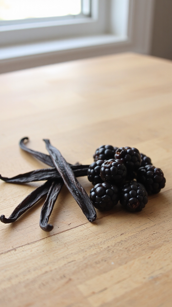 balanced vanilla blackberry pudding