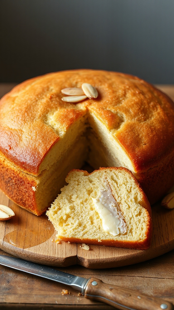 basque nevada almond cake