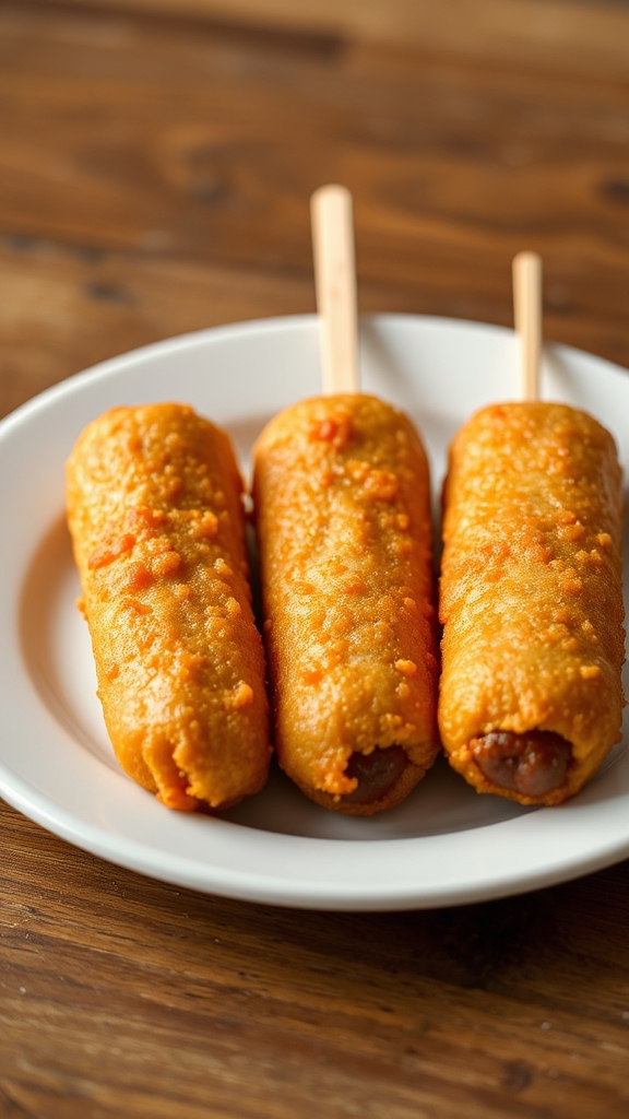 batter skewer fry drain