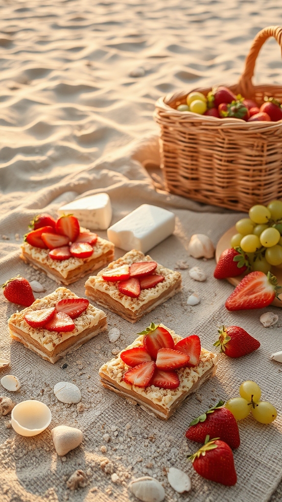 beach picnic tart pairings