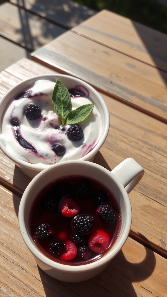 berry yogurt tea pairing