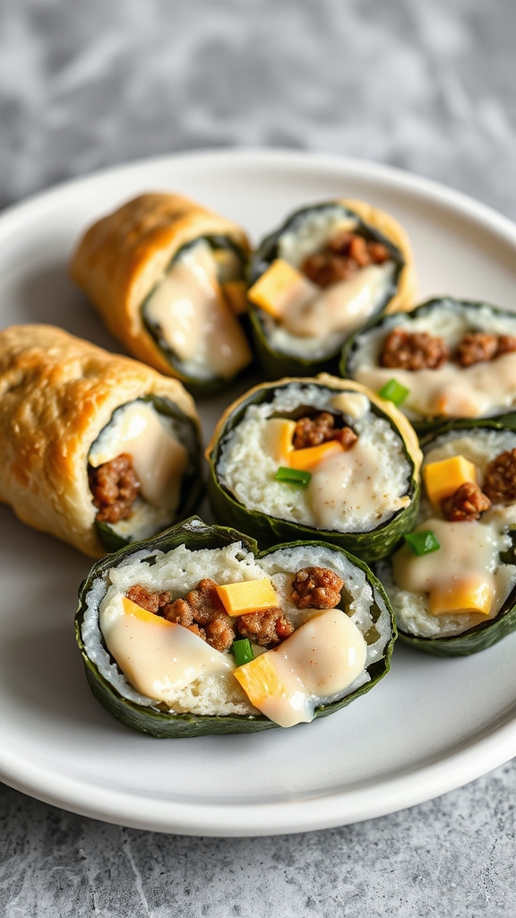 biscuit gravy sushi fusion