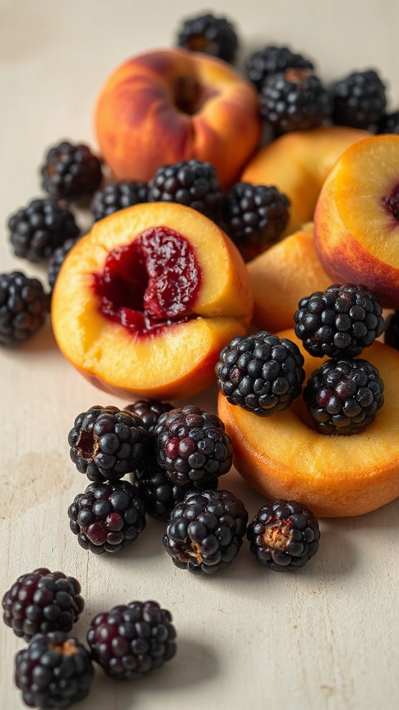 blackberries peaches antioxidants vitamins