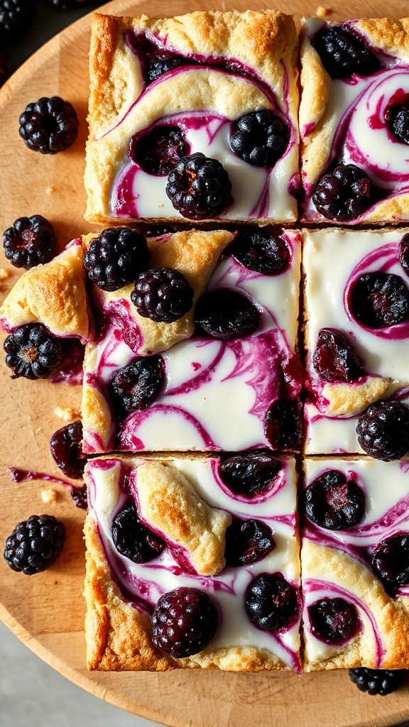 blackberry cream cheese bars