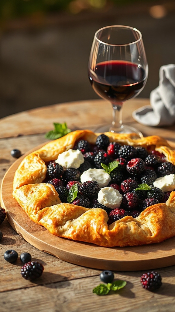 blackberry galette wine pairings