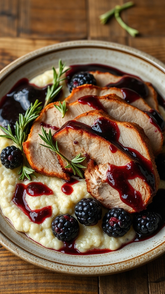 blackberry glazed pork pairings