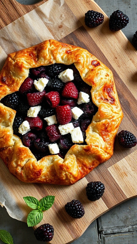 blackberry goat cheese pastry