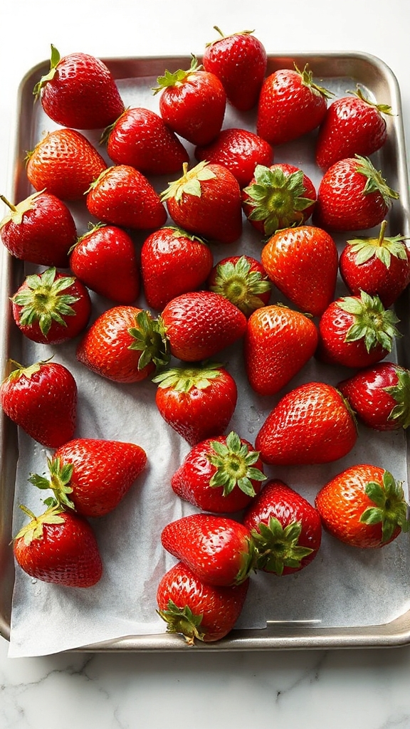blanch strawberries before freezing
