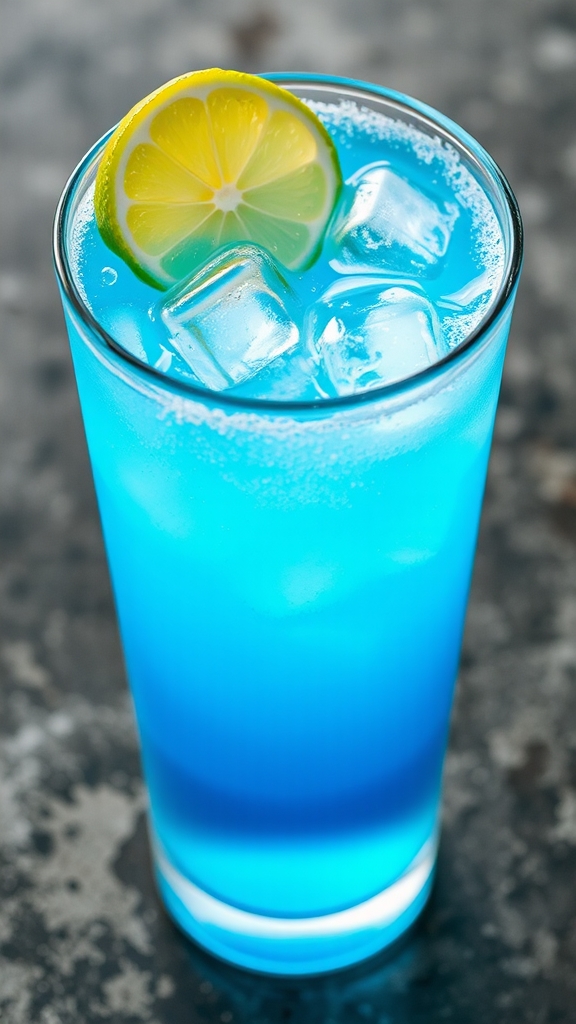 blue motorcycle illinois drink