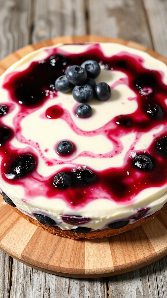 blueberry cheesecake no bake treat