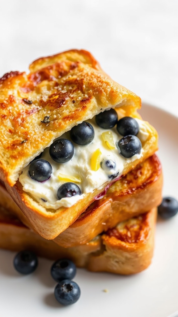 blueberry lemon ricotta toast