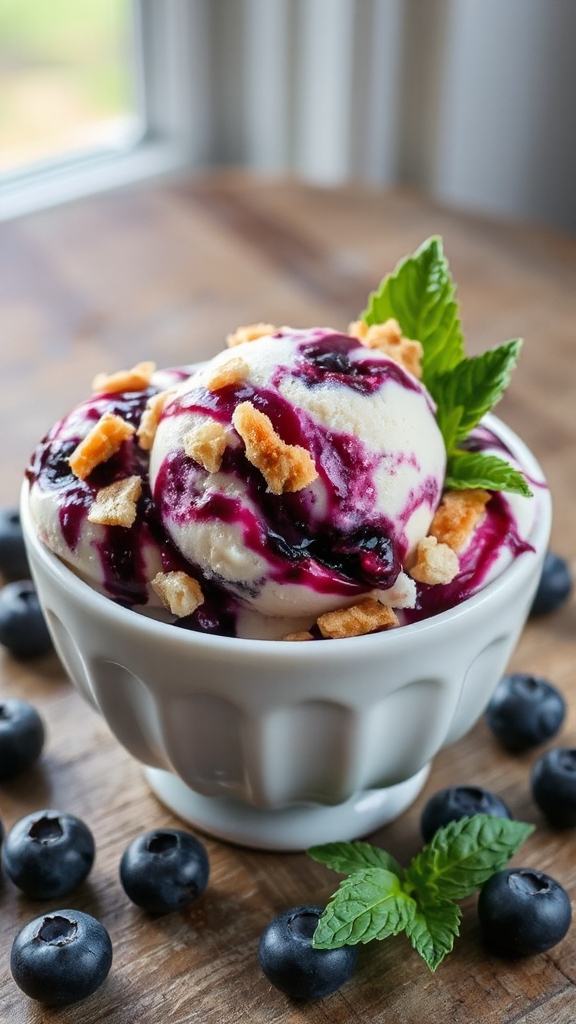 blueberry pie ice cream maine