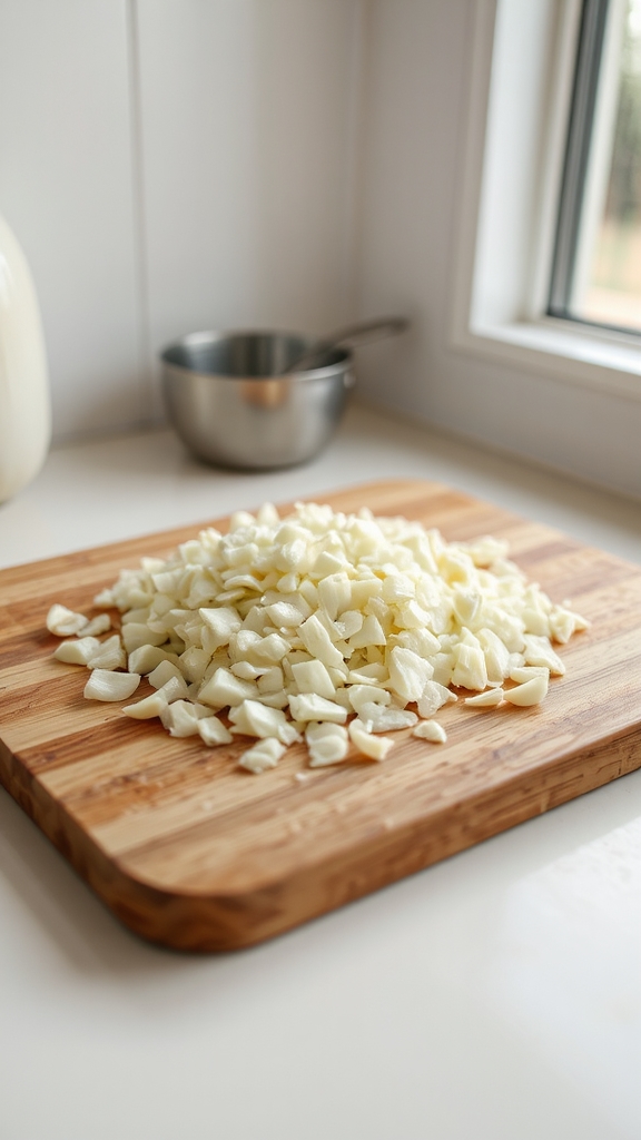 bold garlic enhances flavor