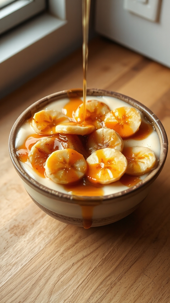 bourbon drizzle enhances flavor
